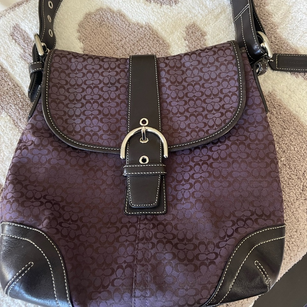 Authentic vintage Coach bag in purple